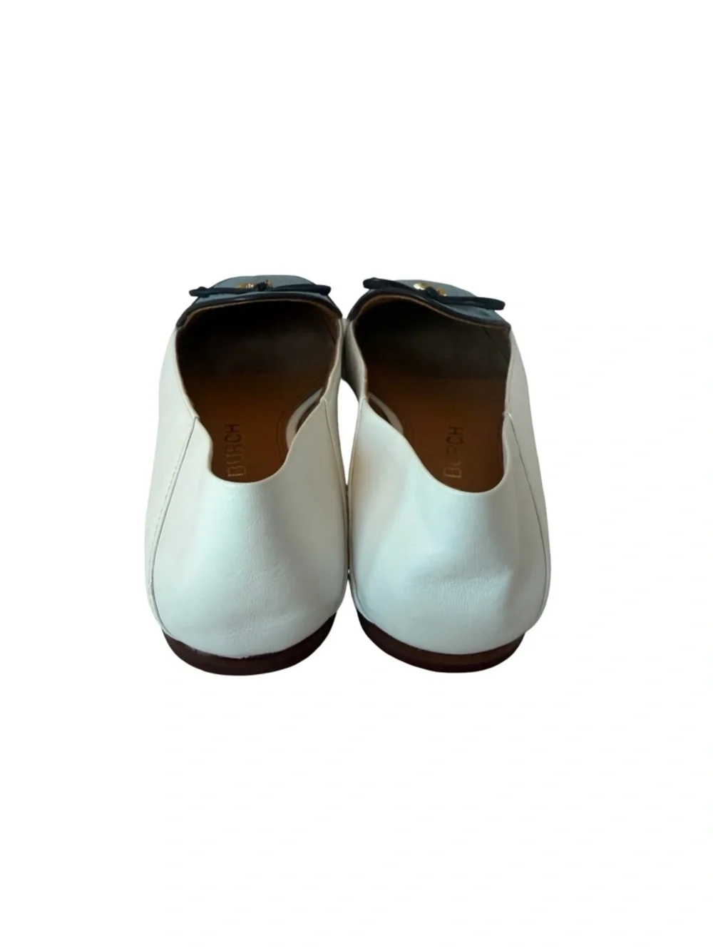 Tory Burch Charm Two Tone Loafers Slip-On Flats Shoes Leather Size 9 Women's - Picture 6 of 15